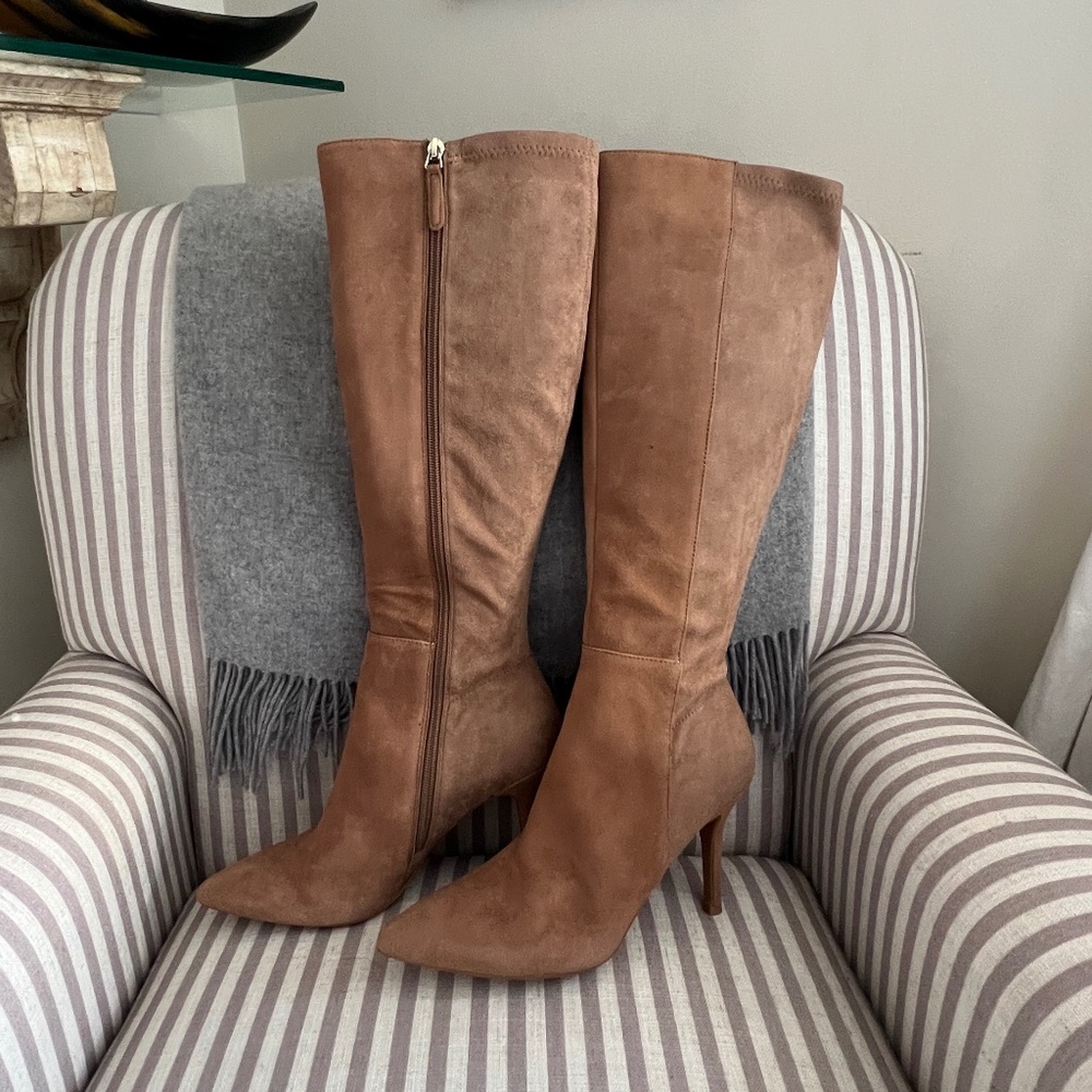 Nine West Fallon Stiletto Faux Suede Boots